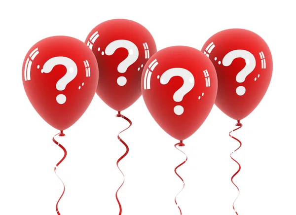 Question balloon concept  3d illustration — Stock Photo, Image