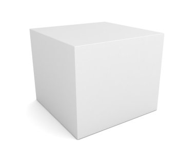 boş perakende ürün kutusunun kavramı 3d çizim