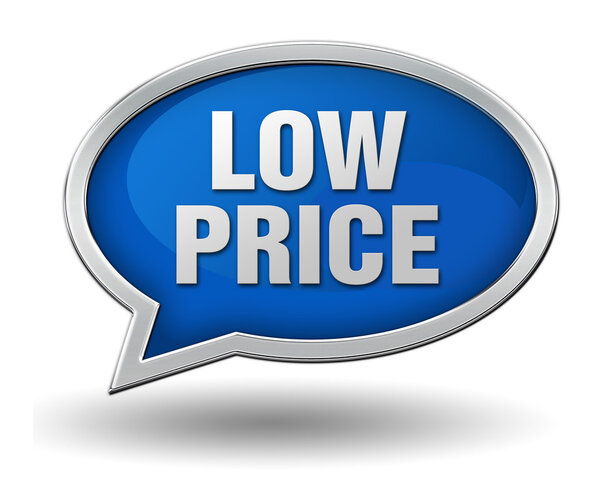 low price badge concept  3d illustration