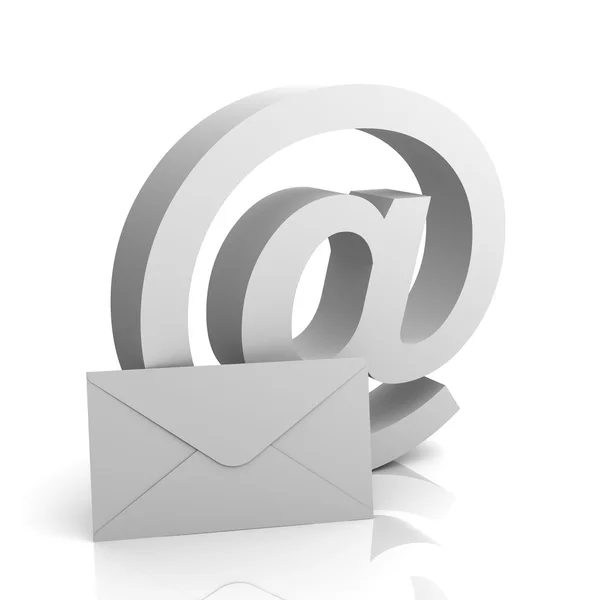 E mail symbol ilustracja koncepcja 3d — Zdjęcie stockowe