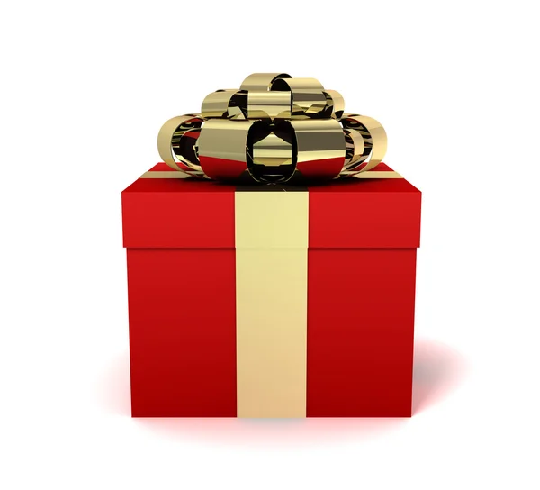 Подарункова коробка ізольована 3d ілюстрація — стокове фото