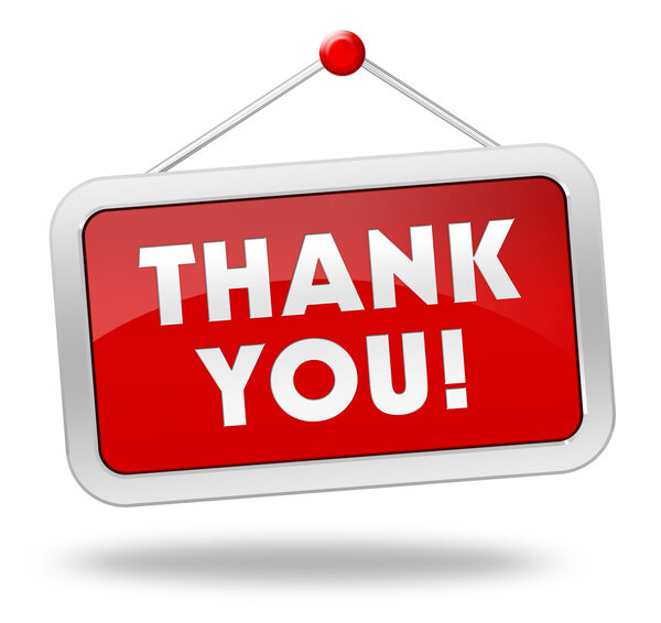 Спасибо, 3d Иллюстрация концепции