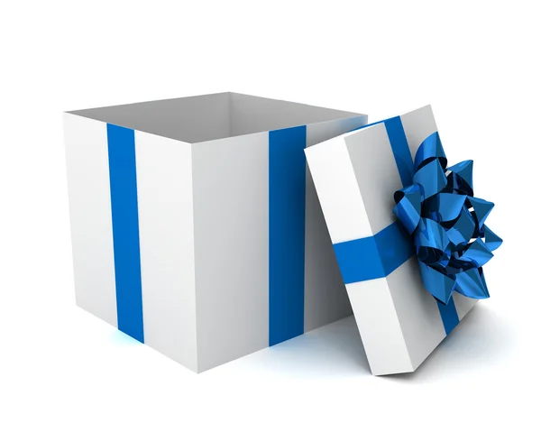 Opened gift box concept  3d illustration — Stock Photo, Image