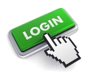 giriş klavye kavramı 3d çizim