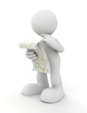 harita kavramı 3d resimde arıyorsunuz