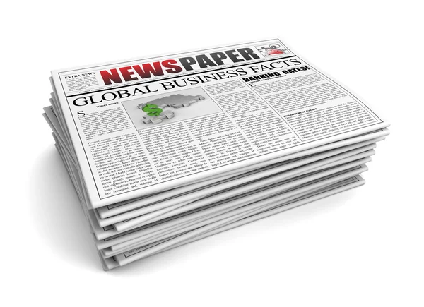 Gazete kavramı 3d çizim