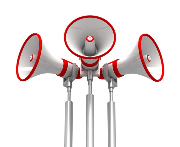 Megaphone concept  3d illustration — Stock Photo, Image