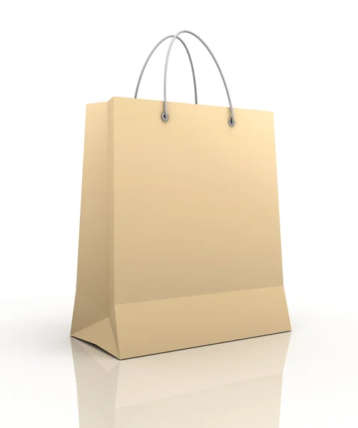 Egyetlen bevásárló táska koncepció 3D-s illusztráció — Stock Fotó