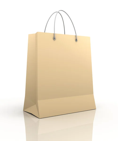 Single shopping bag concept  3d illustration — Stock Photo, Image