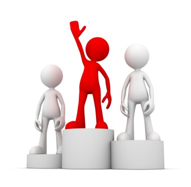 kazanan podyum kavramı 3d çizim