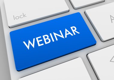 Webinar klavye kavramı 3d çizim