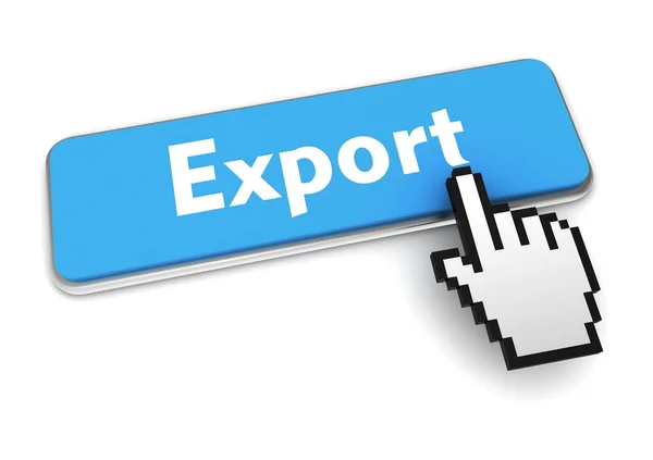 Export Druckknopf Konzept Abbildung Isoliert — Stockfoto