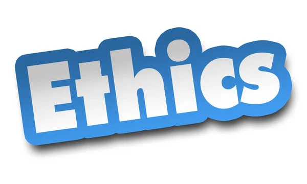 Ethics Concept Illustration Isolated White Background — Stock Photo, Image