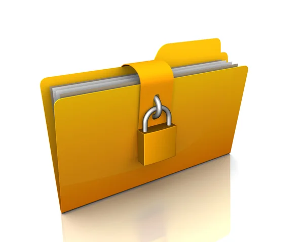 Zabezpieczenia folderów — Zdjęcie stockowe