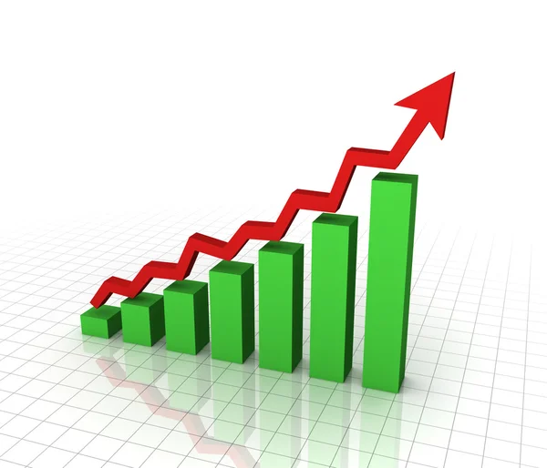 Gráfico de negocio creciente —  Fotos de Stock