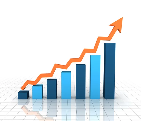 Gráfico de negocio creciente —  Fotos de Stock