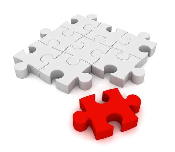 Puzzle solution — Stock Photo, Image