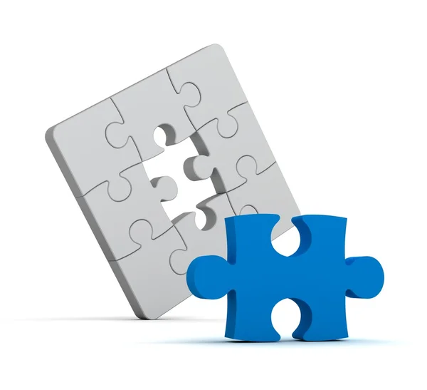Puzzle solution — Stock Photo, Image