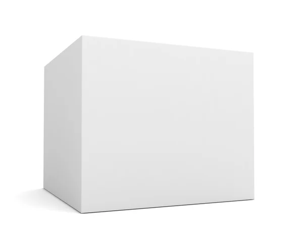 Caja en blanco — Foto de Stock