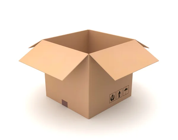 Caja abierta — Foto de Stock