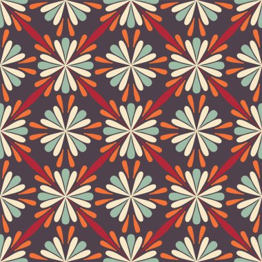 Vektör geometrik halk sanatı kusursuz desen.