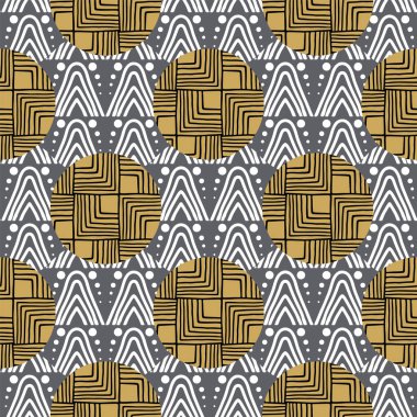 Vektör soyut geometrik süslemesiz desen arkaplanı.