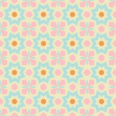 Vektör Soyut Geometrik Çiçeksiz Desen Arkaplanı.