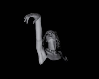 Güzel bir sarışının güzel elleri