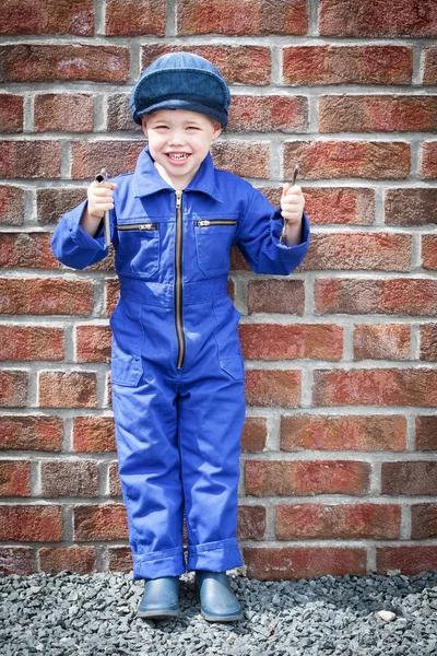 Little Mechanic Kid — Stock Photo, Image