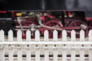 Nostaljik demiryolu İstasyonu detay