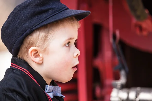 Portrait of Wondering Preschool Child — Stock Photo, Image