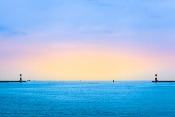 Port Lighthouse Towers — Stock Photo, Image