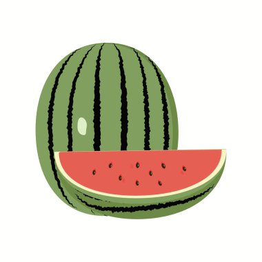 Beyaz arka planda dilimlenmiş güzel kokulu karpuz.