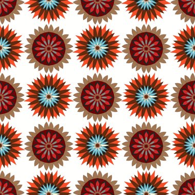 Her türlü tasarım için etnik tarzda çiçek mandala deseni