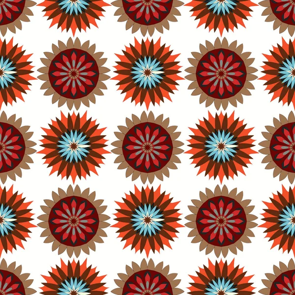 Patrón de mandala floral en estilo étnico para cualquier tipo de diseño — Archivo Imágenes Vectoriales