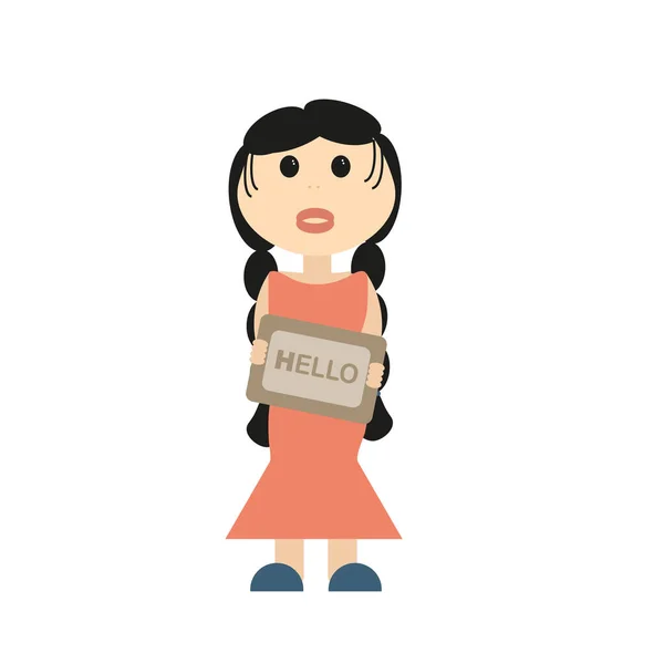 Person Saying Hello Clipart