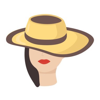 Kadınların yüzünün yarısı sarı bir şapkayla kaplı.