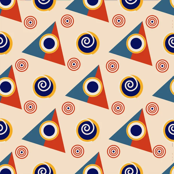Patrón de papel de embalaje de estilo abstracto en colores brillantes — Archivo Imágenes Vectoriales