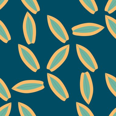 Web tasarımı veya tekstil için koyu yeşil arkaplanda sörf tahtası deseni