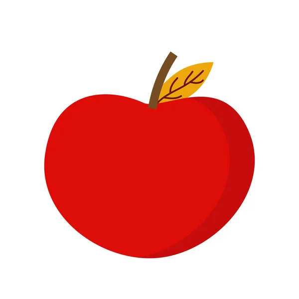 Piros alma fehér alapon web design vagy előfizetői felhasználásra — Stock Vector