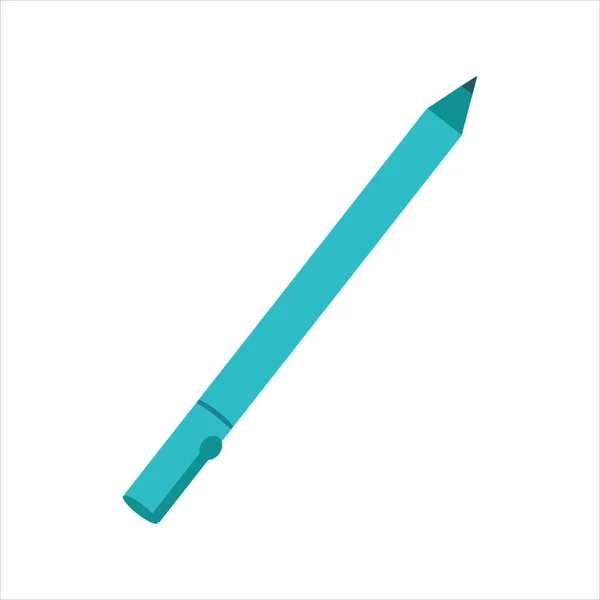 School pen on a white background for use in clip art or web design — Stock Vector