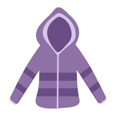 Web tasarımı veya clipart için beyaz arkaplan üzerindeki mor ceket