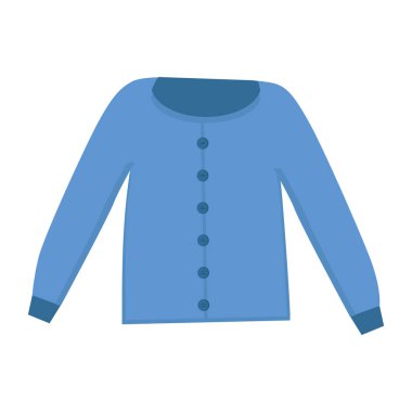 Bluz, Clipart veya web tasarımında kullanmak için beyaz arkaplan üzerinde mavidir