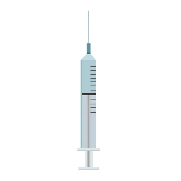 Ιατρική σύριγγα σε λευκό φόντο για χρήση στο clipart ή στο σχεδιασμό ιστοσελίδων — Διανυσματικό Αρχείο