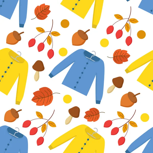 Drei Kleider in verschiedenen Farben auf einem Kleiderbügel in Form eines Posters mit der Aufschrift — Stockvektor