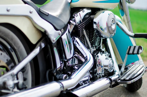 Zblízka Motocykl výfukových — Stock fotografie