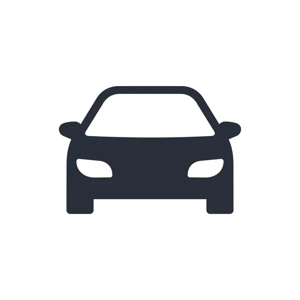 Personenwagen Vektor Symbol Isoliert Auf Weißem Hintergrund — Stockvektor