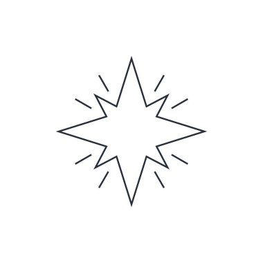 Arka ışık. Beyaz arkaplanda izole edilmiş vektör doğrusal simgesi.