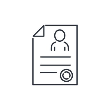 Belgeyi cevapla. Beyaz arkaplanda izole edilmiş vektör doğrusal simgesi.