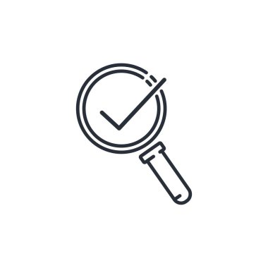 Uygulama kontrolü. Beyaz arkaplanda izole edilmiş vektör doğrusal simgesi.